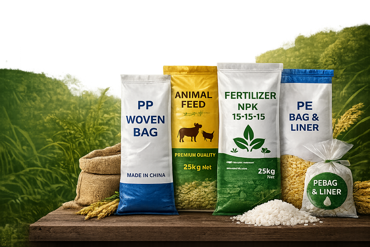 Packaging Bag Products | PP Woven, BOPP, Rice & PE Bags